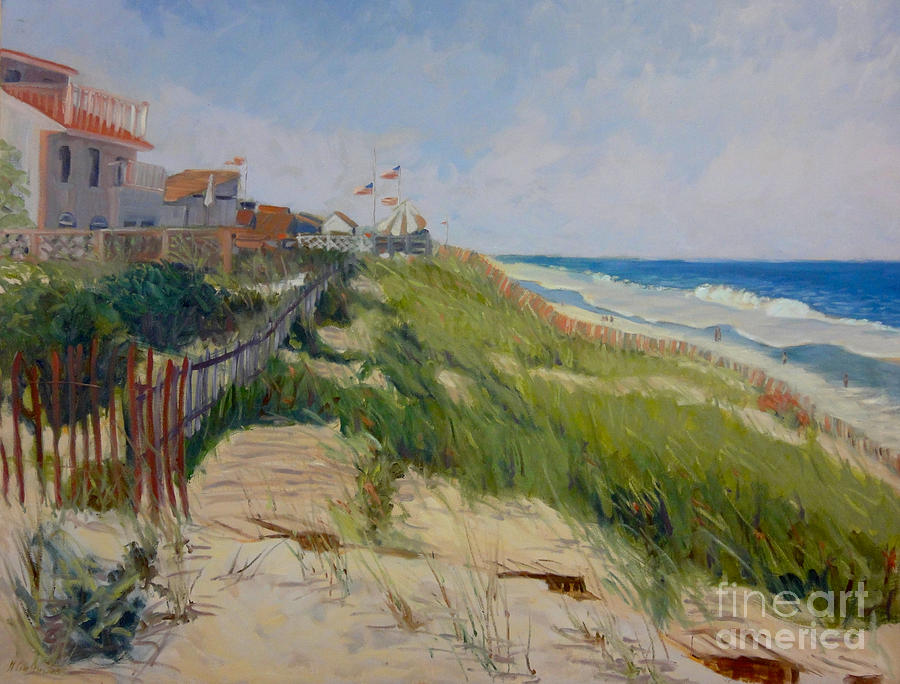 900x684 New Jersey Shore I Painting By Monica Caballero - Jersey Shore Painting