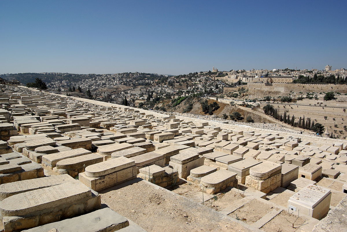 1200x803 Mount Of Olives Jewish Cemetery - Jerusalem From The Mount Of Olives Painting