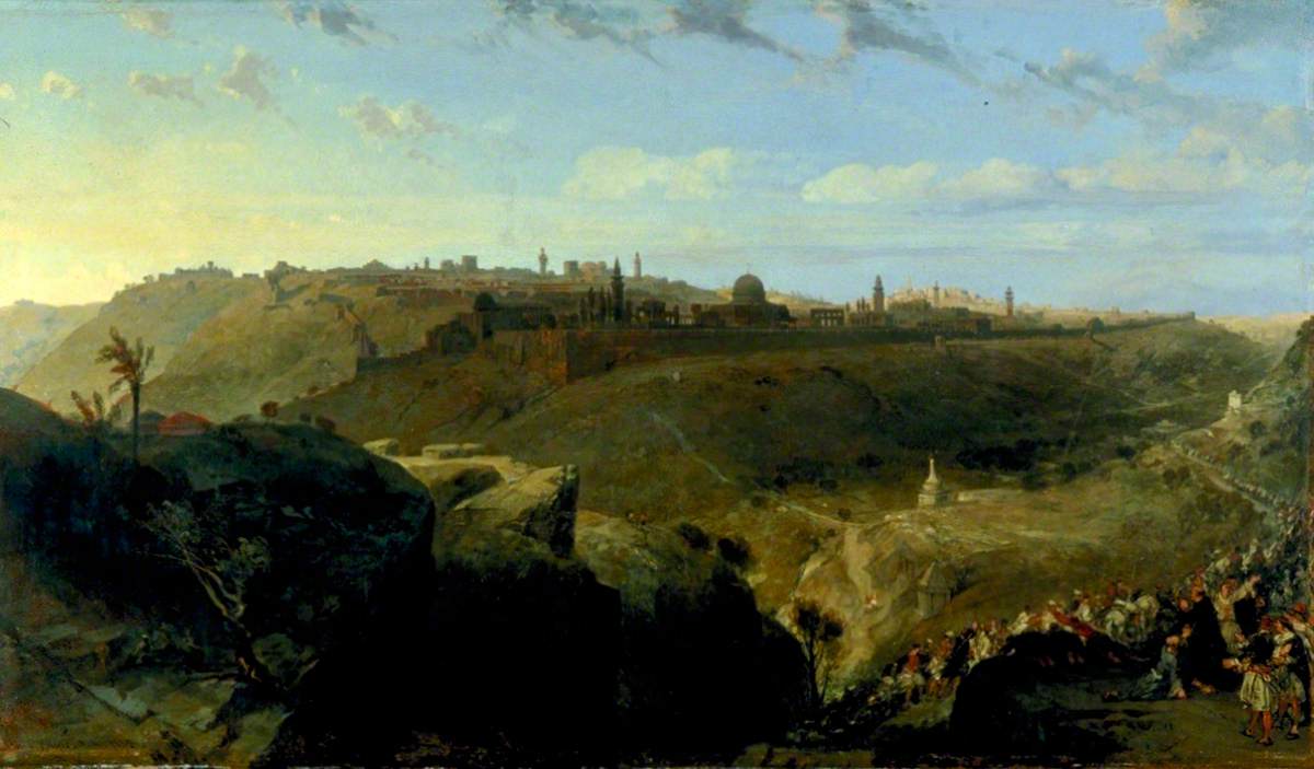 1200x703 View Of Jerusalem From The Mount Of Olives Art Uk - Jerusalem From The Mount Of Olives Painting