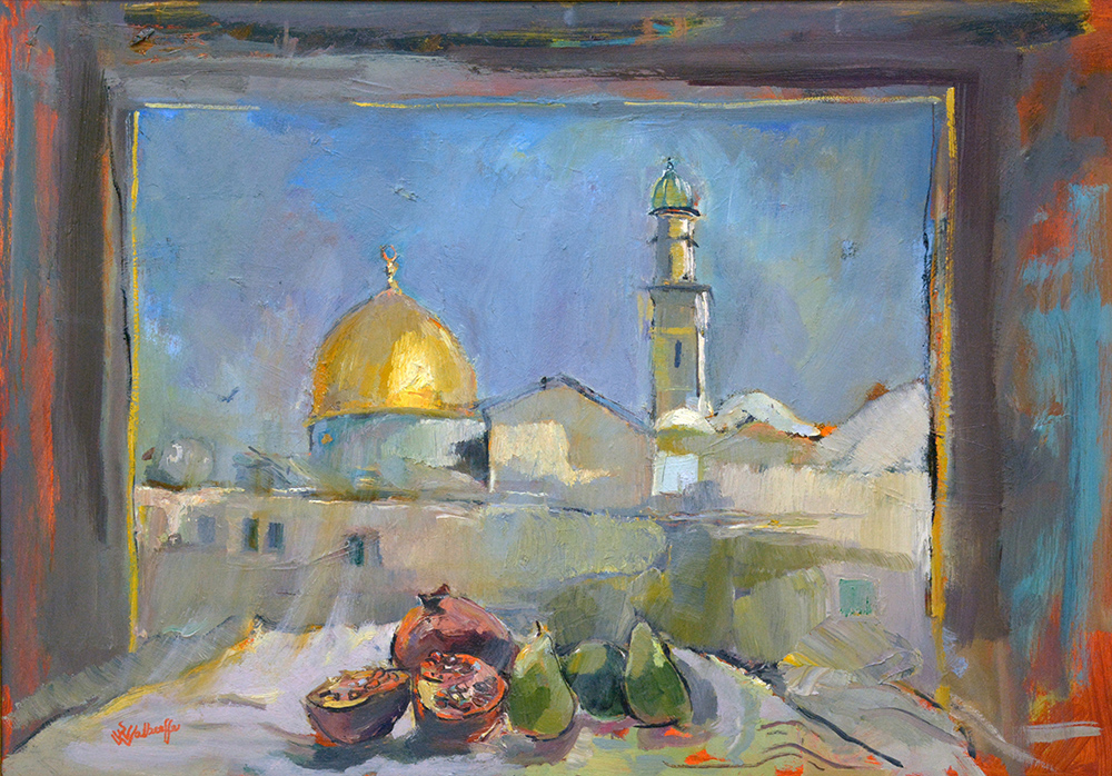 1000x698 Jerusalem View Artwork, Prints, City Of Jerusalem Levantine - Jerusalem Painting