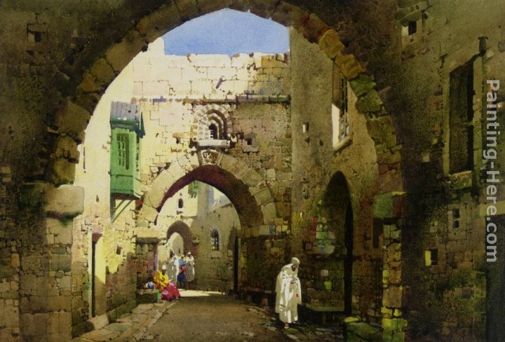 720x488 Charles Leaver A Street In Jerusalem Painting Best Paintings - Jerusalem Painting