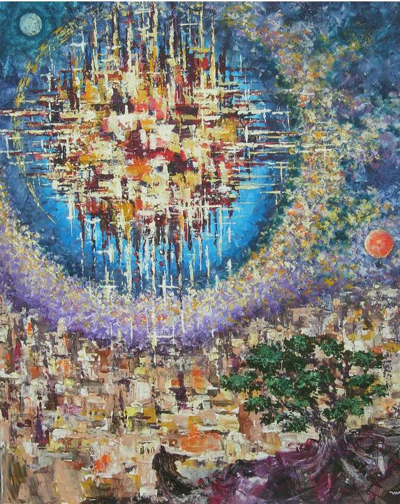 573x721 New Jerusalem Painting - Jerusalem Painting