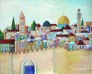 300x240 Old City Of Jerusalem Paintings Fine Art America - Jerusalem Painting