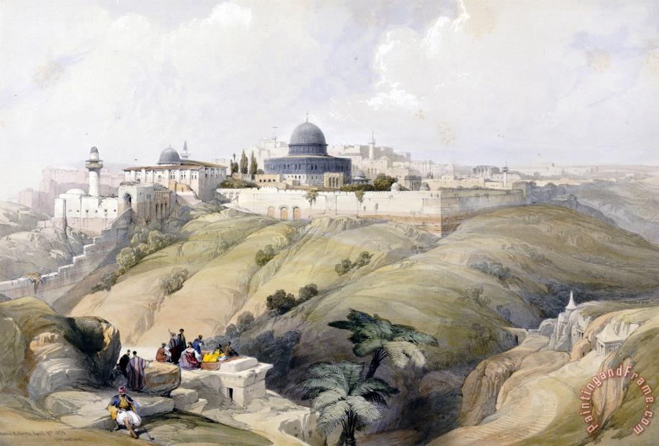 960x649 David Roberts View Of Jerusalem Painting - Jerusalem Painting