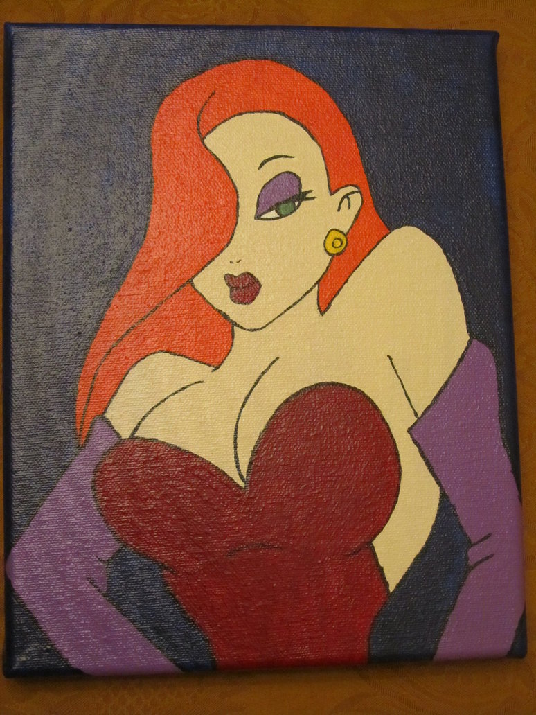 774x1032 Jessica Rabbit Painting By Zeveelia - Jessica Rabbit Painting