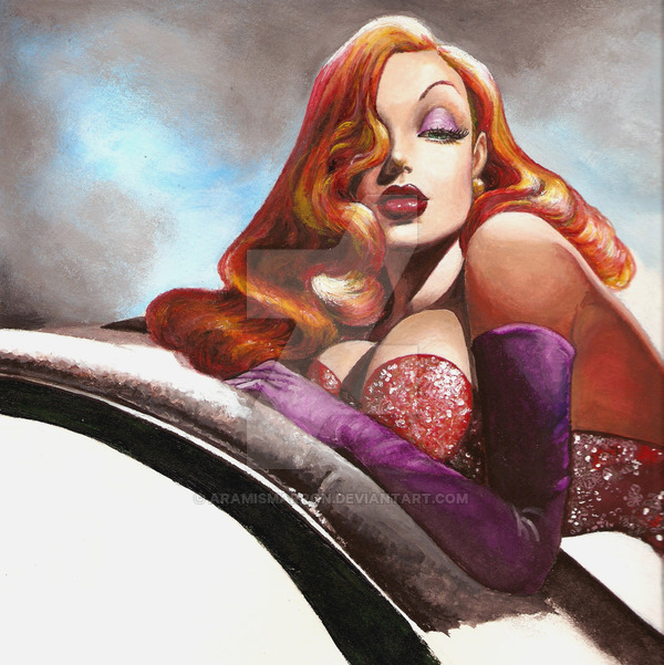 600x601 Jessica Rabbit Pt.4 Wip2 By Aramismarron - Jessica Rabbit Painting