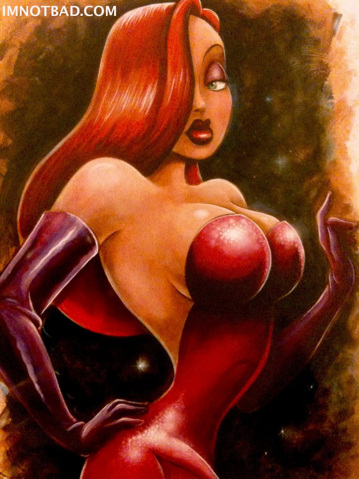 1200x1600 - Jessica Rabbit Painting
