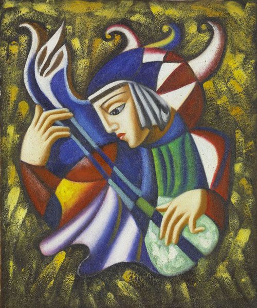 500x600 The Jester - Jester Painting