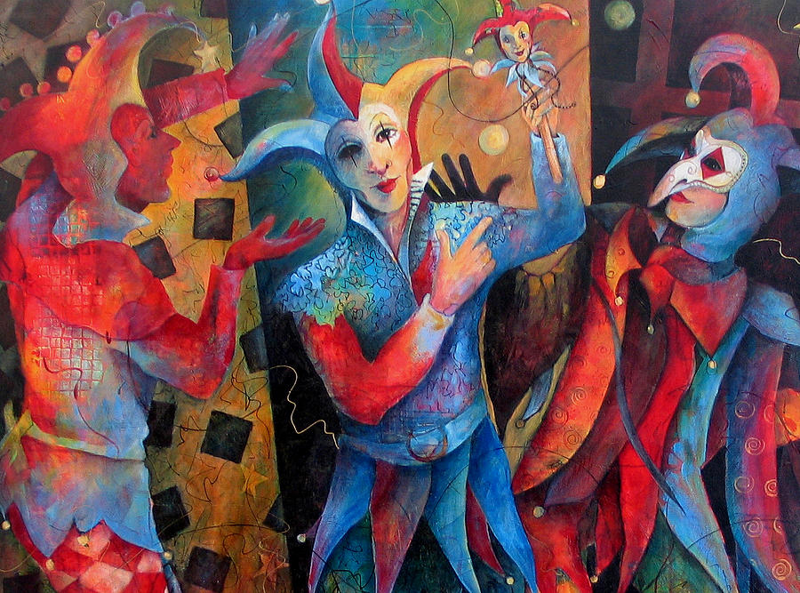 900x667 Who's The Fool. Painting By Susanne Clark - Jester Painting