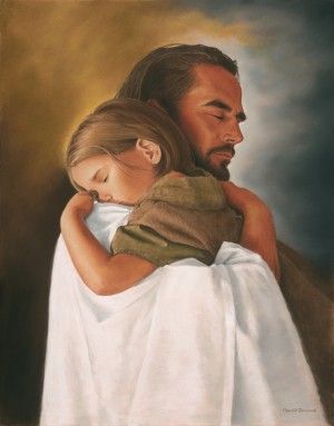 Jesus And Child Painting