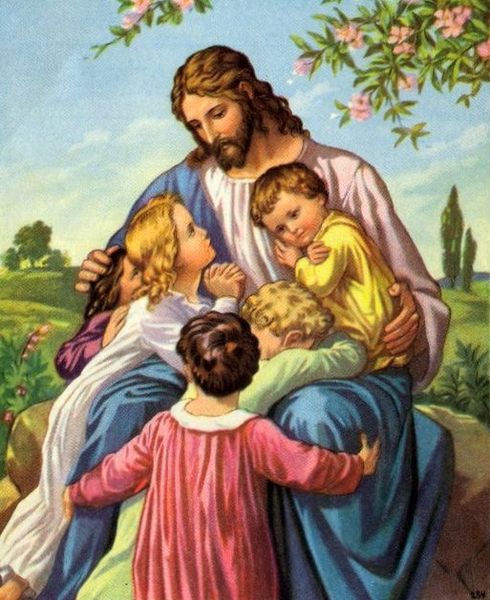 490x600 Jesus Christ And Christian Pictures Paintings And Images Of Jesus - Jesus And Child Painting