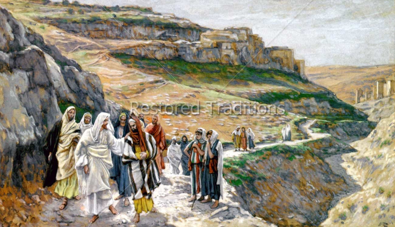 1300x747 High Res Art Image Jesus Travelling Amp Speaking With His Disciples - Jesus And Disciples Painting