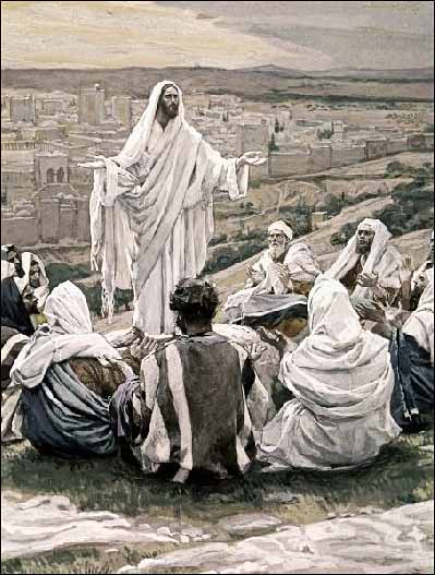 399x527 James J. Tissot Paintings On The Life Of Christ - Jesus And Disciples Painting
