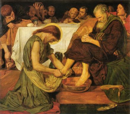 439x388 Lent Quiz Which Disciple Objects To Jesus Washing His Feet - Jesus And Disciples Painting