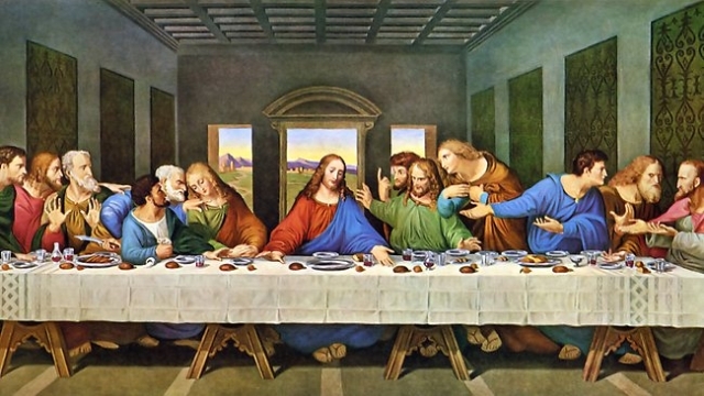 640x360 Resurrecting The Last Supper - Jesus And Disciples Painting