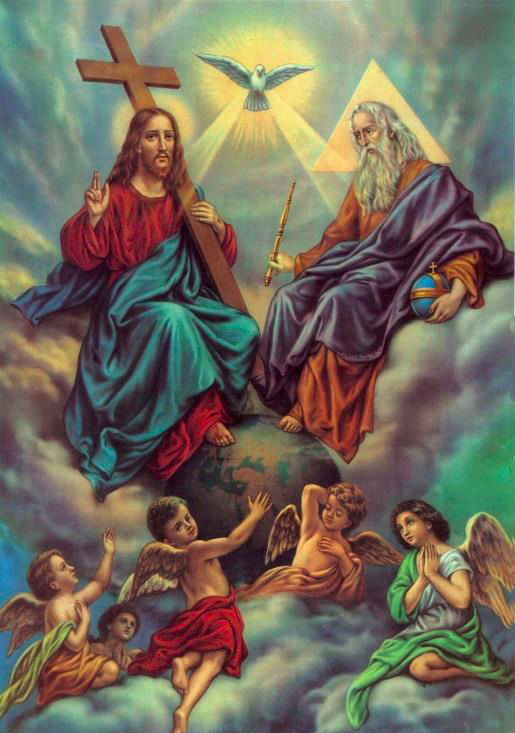 515x733 God Vs. Jesus ~ - Jesus And God Painting
