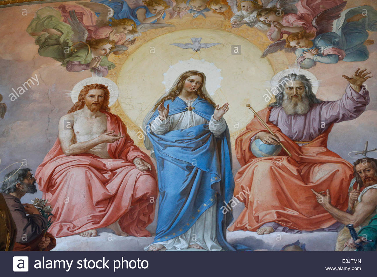 1300x956 Mary Jesus God Stock Photos Amp Mary Jesus God Stock Images - Jesus And God Painting