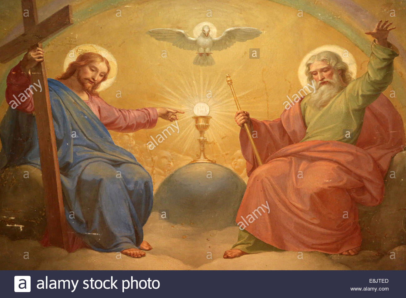 Jesus And God Painting at PaintingValley.com | Explore collection of ...