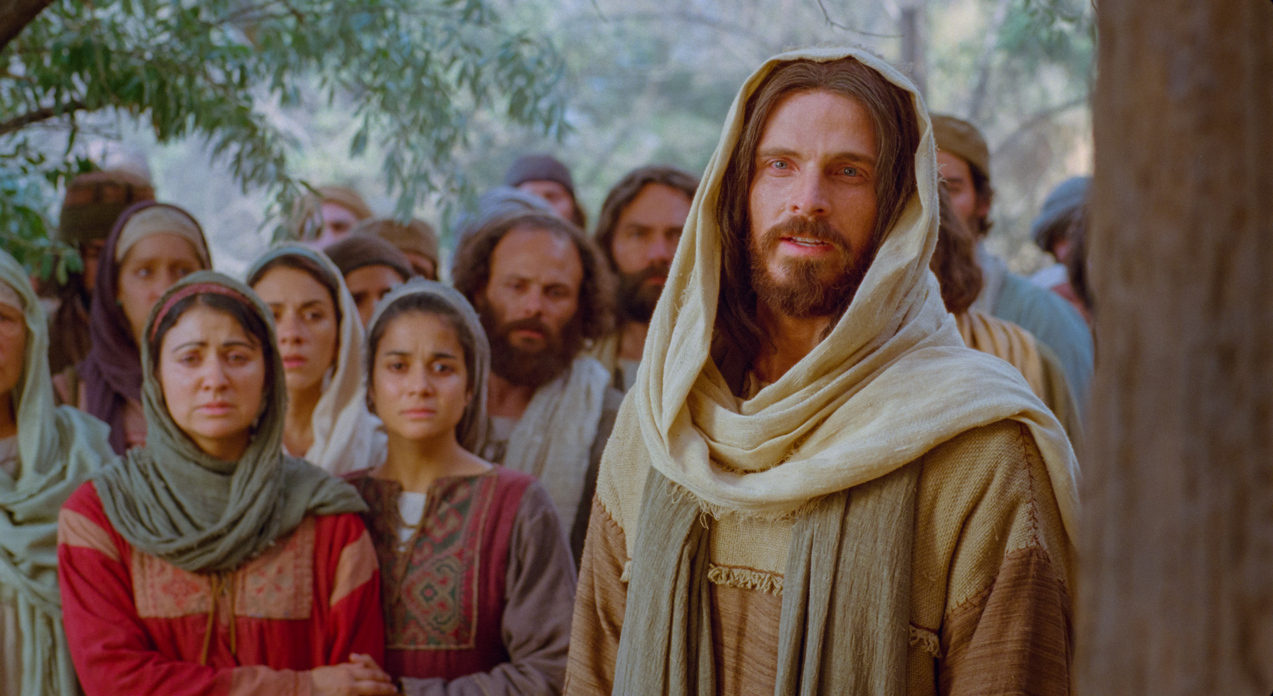 4096x2239 Lazarus Is Raised From The Dead - Jesus And Lazarus Painting