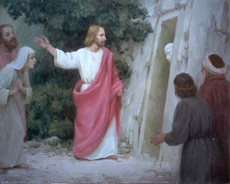 474x380 The Bible Jesus Raises Lazarus From The Dead - Jesus And Lazarus Painting