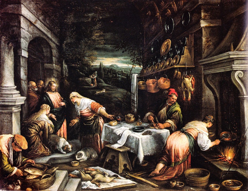 1024x789 Europelaffer Collection Christ In The House Of Mary, Martha - Jesus And Lazarus Painting