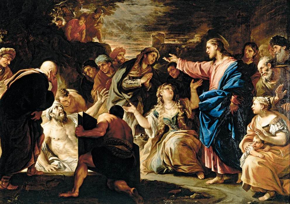 992x700 Fileluca Giordano - Jesus And Lazarus Painting