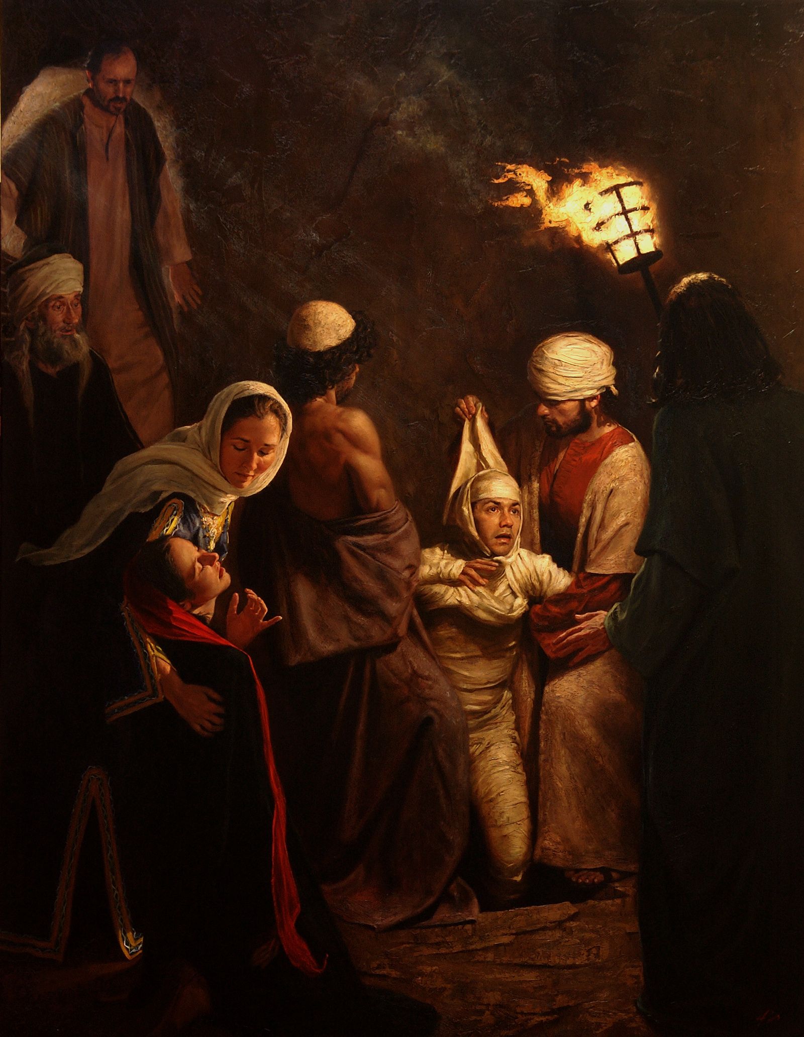 1600x2064 Jeff Hein's Portfolio - Jesus And Lazarus Painting