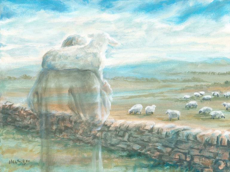 Jesus And The Lost Sheep Painting at PaintingValley.com | Explore