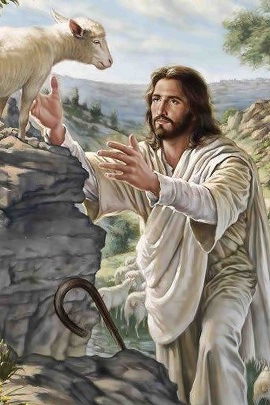270x405 The Little Lost Lamb And Garibaldi Bible Faith Mission India - Jesus And The Lost Sheep Painting
