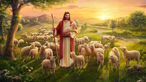 Jesus And The Lost Sheep Painting at PaintingValley.com | Explore