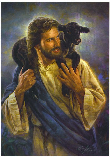 Jesus And The Lost Sheep Painting at PaintingValley.com | Explore