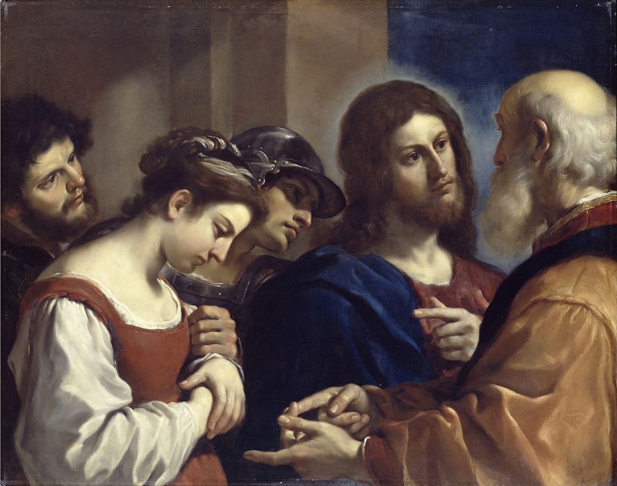 1200x946 Jesus And The Woman Taken In Adultery - Jesus And The Pharisees Painting