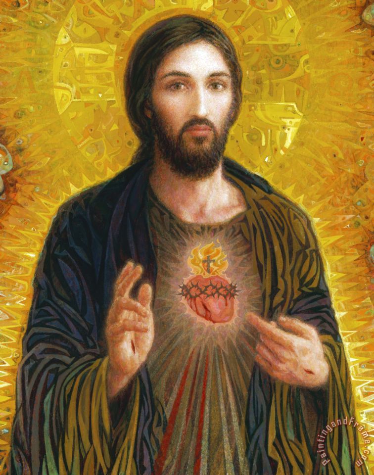 756x960 Others Sacred Heart Of Jesus Painting - Jesus Art Painting