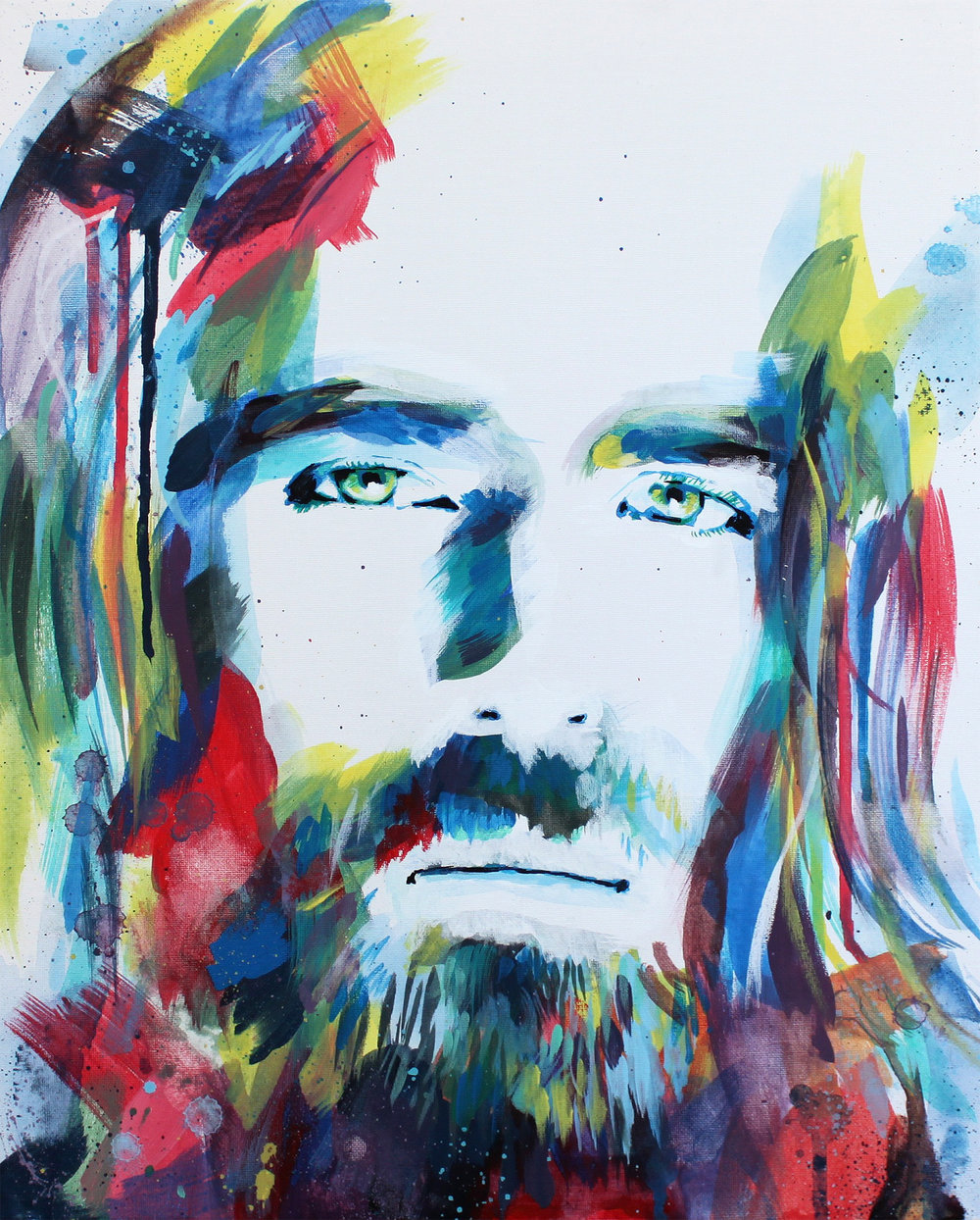 1000x1244 Colorful Creator Jesus Painting - Jesus Art Painting