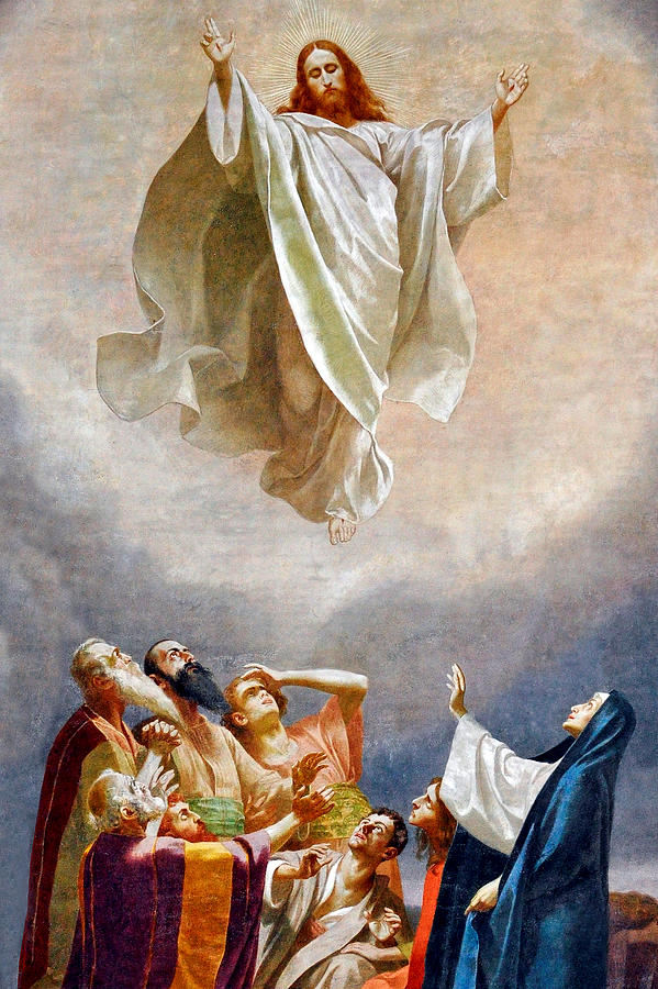 599x900 Ascension To Heaven Painting By Munir Alawi - Jesus Ascension Painting