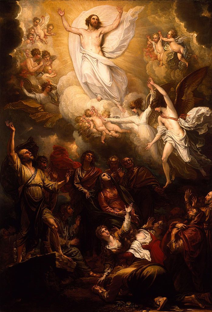 697x1024 Benjamin West. The Ascension. 1801 - Jesus Ascension Painting