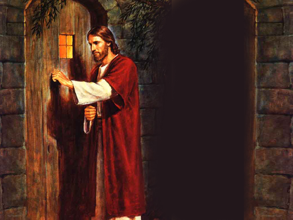 1024x768 Jesus Knocking On The Door Painting Revelation 3 20 Commentary - Jesus At The Door Painting