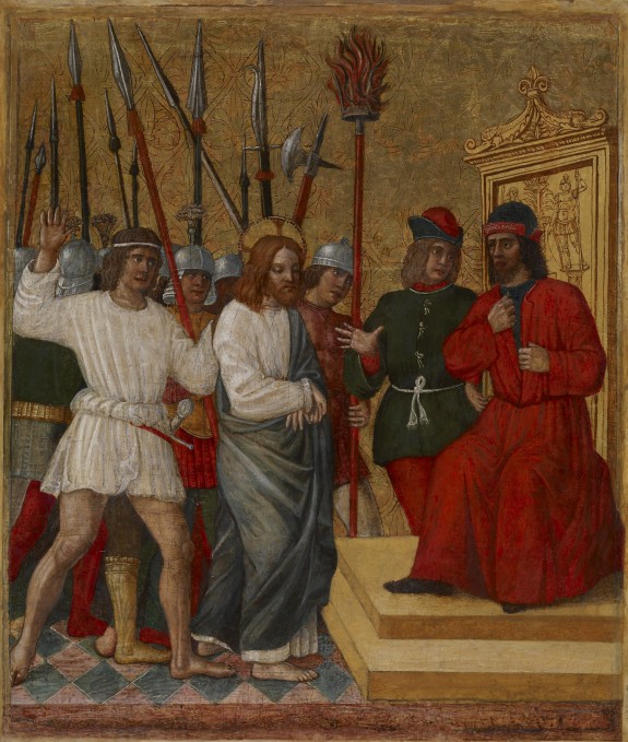 575x679 Christ Before Caiaphas The Walters Art Museum Works Of Art - Jesus Before Caiaphas Painting