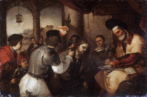 500x331 Christ Before Pilate Painting Luca Giordano Oil Paintings - Jesus Before Pilate Painting