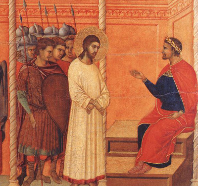 400x375 Pontius Pilate Archives - Jesus Before Pilate Painting