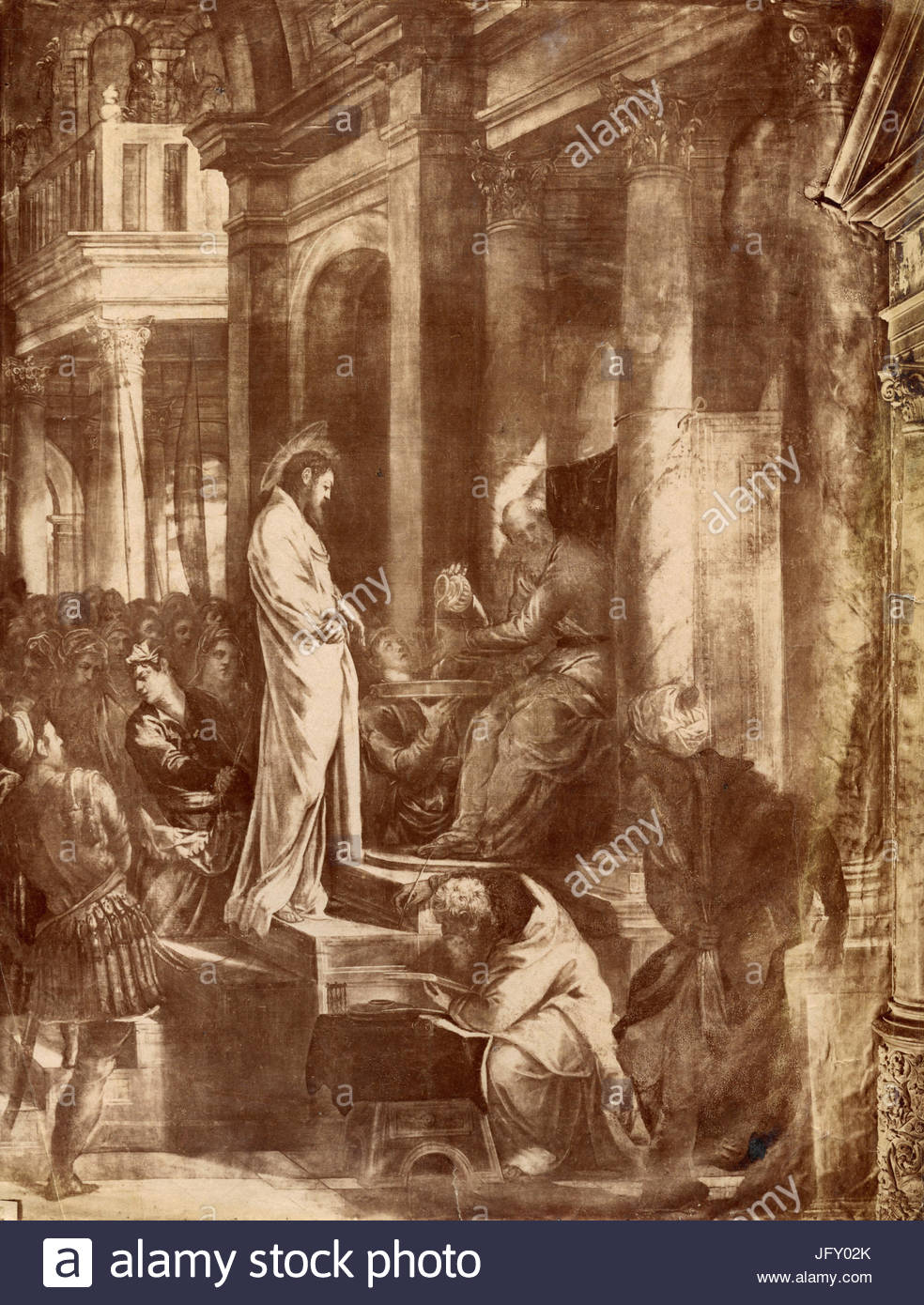 984x1390 Christ Before Pilate, Painting By Tintoretto, Detail, Venice - Jesus Before Pilate Painting