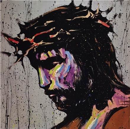 440x438 Jesus Christ Savior - Jesus Canvas Painting