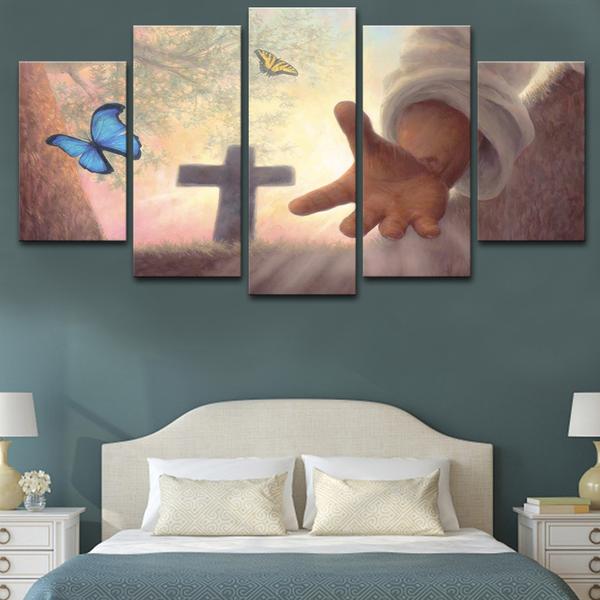 600x600 Jesus Helping Hand Canvas Painting Wozoro - Jesus Canvas Painting