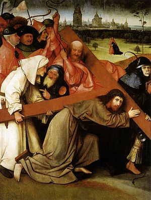 300x395 Christ Carrying The Cross (Bosch, Madrid) - Jesus Carrying Cross Painting