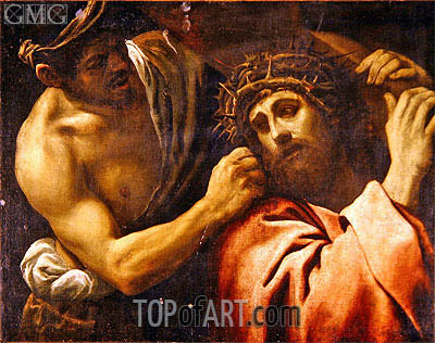 400x316 Christ Carrying The Cross Annibale Carracci Painting - Jesus Carrying Cross Painting