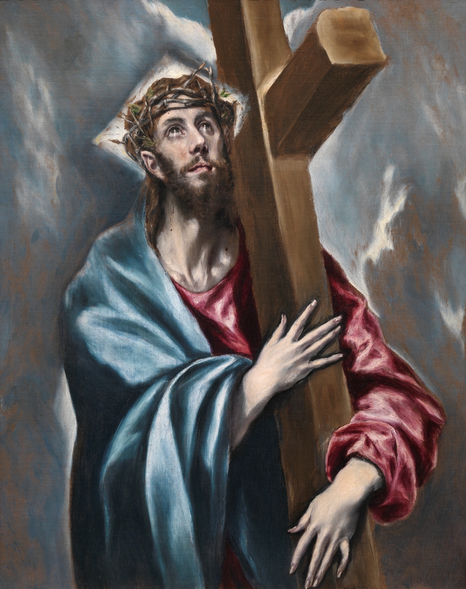 1519x1920 Christ Carrying The Cross - Jesus Carrying Cross Painting
