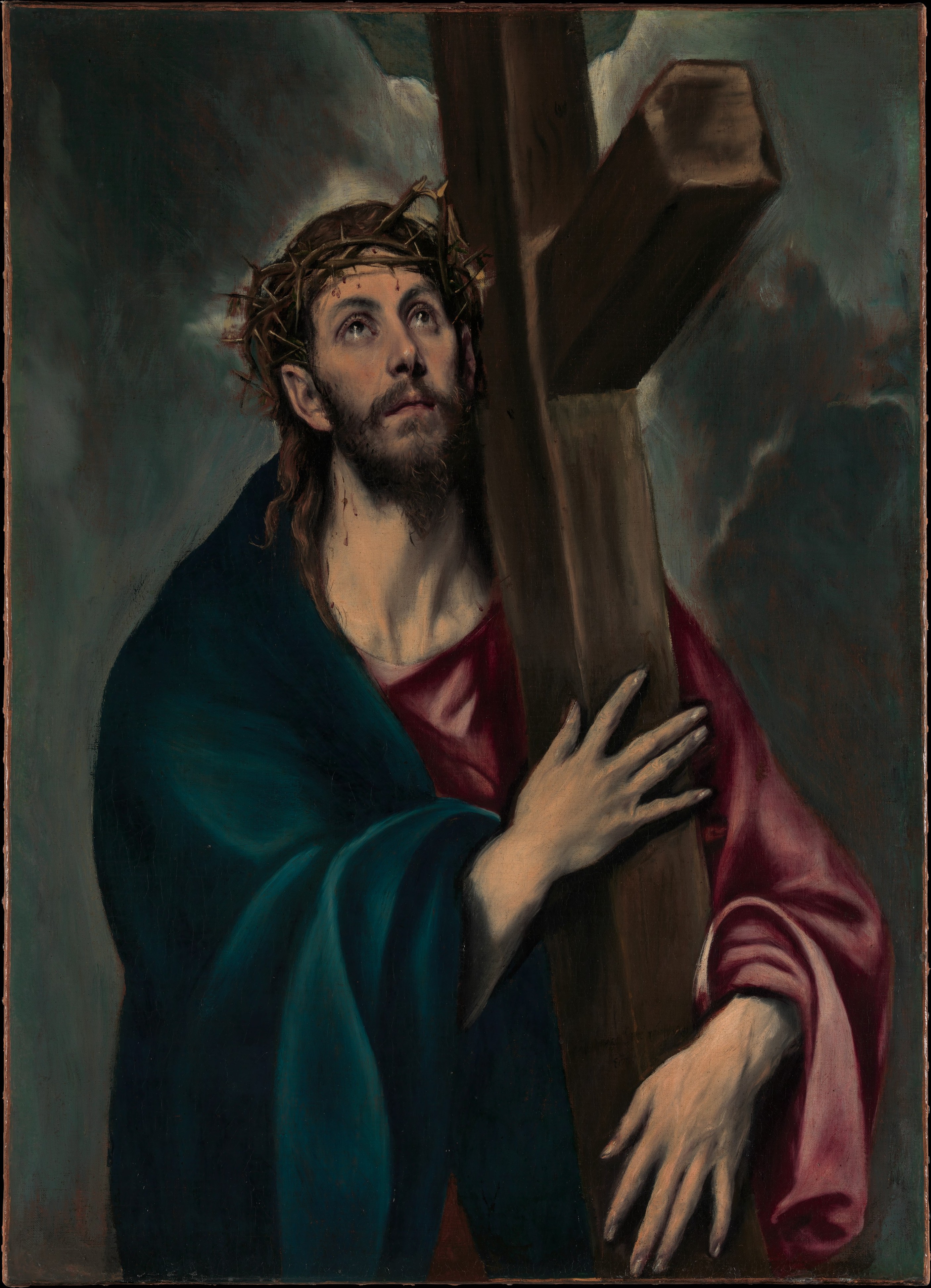 2813x3890 El Greco (Domenikos Theotokopoulos) Christ Carrying The Cross - Jesus Carrying Cross Painting