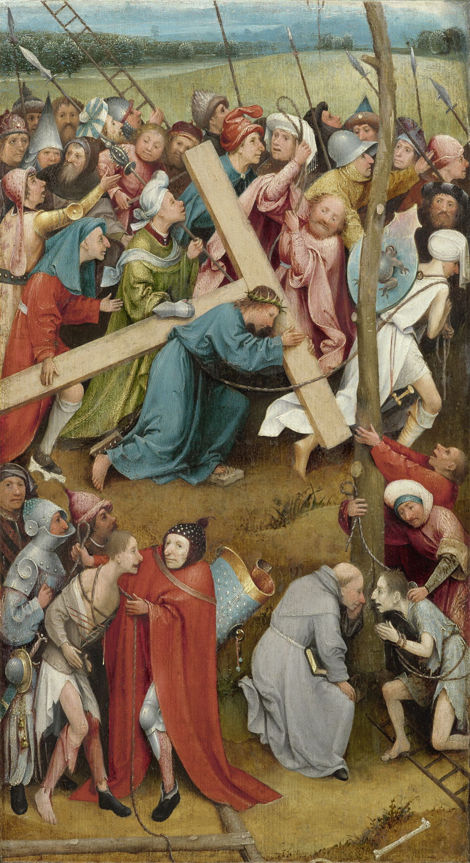 955x1754 Hieronymus Bosch Christ Carrying The Cross, Christ Child (Vienna - Jesus Carrying Cross Painting