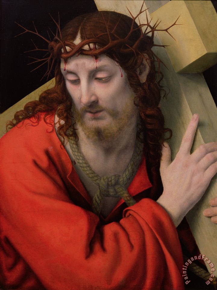 720x960 Andrea Solario Christ Carrying The Cross Painting - Jesus Carrying Cross Painting