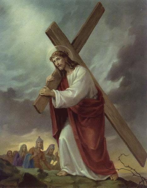 468x600 Ty's 4 Steps To Being The Best Christian I Do Mean Ever - Jesus Carrying Cross Painting